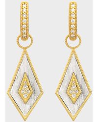 Jude Frances - Mixed Metal Kite Earring Charms With Diamonds - Lyst