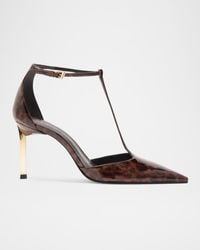 SCHUTZ SHOES - Allure T-Strap Pumps - Lyst