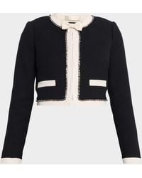 LoveShackFancy - Ralphette Embellished Bow Jacket - Lyst