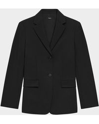 Theory - Traceable Wool Slim Single-Breasted Blazer - Lyst
