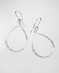 Ippolita - Teardrop Earrings In Sterling Silver With Diamonds - Lyst