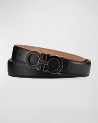 Ferragamo - Adjustable Gancini Buckle Belt - Lyst