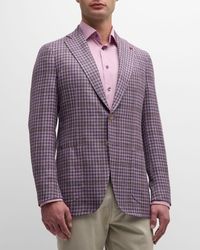 Isaia - Check Wool-Blend Sport Coat - Lyst