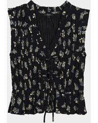 Rails - Martine Ruffle-Trim Peplum Tank Top - Lyst
