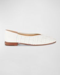 Frye - Claire Woven Leather Ballerina Flats - Lyst