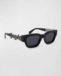 Palm Angels - Posey Acetate Rectangle Sunglasses - Lyst