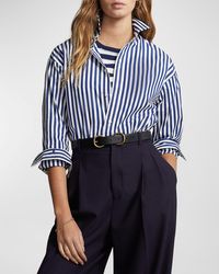 Polo Ralph Lauren - Relaxed-fit Contrast-stripe Cotton Shirt - Lyst