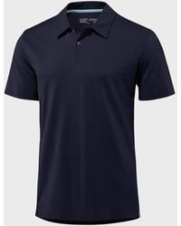 Fisher + Baker - Kent Asymmetric-Button Polo Shirt - Lyst