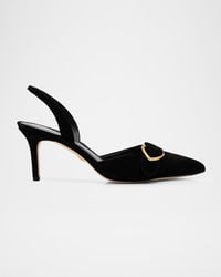 Veronica Beard - Loralyn Suede Slingback Pumps - Lyst