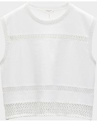 Rag & Bone - Rosie Embroidered Muscle Tank Top - Lyst