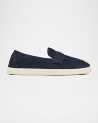 Tory Burch - Sporty Suede Slip-On Loafers - Lyst