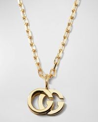 Gucci - GG Running Necklace In White Gold - Lyst