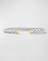 David Yurman - 6Mm Cable Cuff Bracelet - Lyst