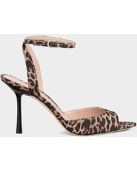 Stuart Weitzman - 85Mm Lexington Animal-Print Sandals - Lyst