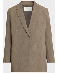 The Row - Apos;S Devlin Wool Concealed-Front Blazer - Lyst