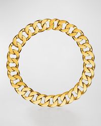 Verdura - 18k Yellow Gold Medium Curb Link Necklace - Lyst