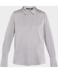 Kobi Halperin - Larissa Split-Cuff Button-Down Blouse - Lyst