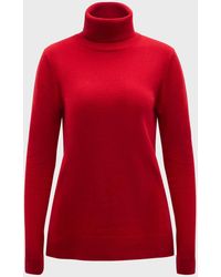 Neiman Marcus - Ribbed Cashmere Turtleneck Sweater - Lyst