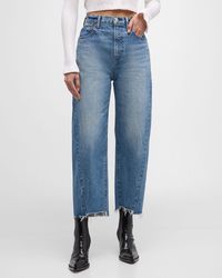 Moussy - Cloverhill Round Cropped Jeans - Lyst