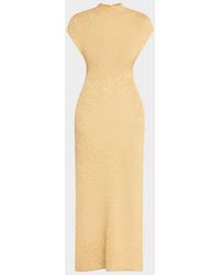 Lela Rose - Mock-Neck Sequin Knit Ankle Dress - Lyst