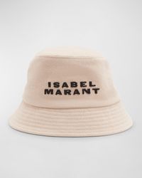 Isabel Marant - Haley Embroidered Logo Canvas Bucket Hat - Lyst