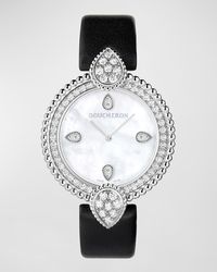 Boucheron - Serpent Boheme 18k White Gold Watch With Diamonds And Mother Of Pearl - Lyst