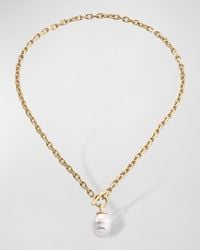 Majorica - Tender Pearl Toggle Necklace - Lyst