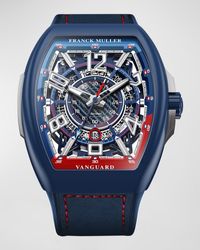 Franck Muller - Limited Edition Bill Auberlen Skeleton Automatic Watch In Blue - Lyst