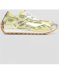 Bottega Veneta - Orbit Metallic Net Runner Sneakers - Lyst