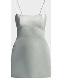 BCBGMAXAZRIA - Serene Sleeveless Satin Mini Dress - Lyst