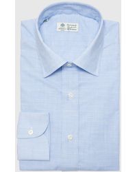 Luigi Borrelli Napoli - Mini-Check Cotton Dress Shirt - Lyst