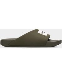 Givenchy - Apos;S Label Slide Flat Rubber Sandals - Lyst