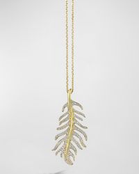 Mimi So - 18K Phoenix Wavy Necklace With Medium Pave Diamonds - Lyst