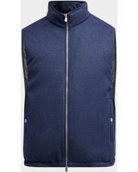 Brunello Cucinelli - Apos;S Wool Padded Full-Zip Vest - Lyst