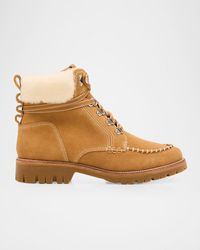 Rag & Bone - Cameron Suede Shearling Hiking Boots - Lyst