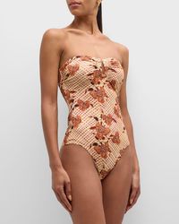 Ulla Johnson - Monterey Bandeau One-Piece Swimsuit - Lyst