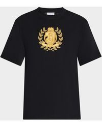 Burberry - B Crest Embroidered Cotton T-Shirt - Lyst