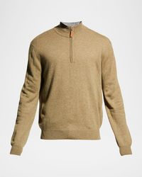 Neiman Marcus - Apos;S Wool-Cashmere 1/4-Zip Sweater - Lyst