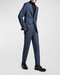 Zegna - Tonal Plaid Wool Suit - Lyst