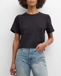 A.L.C. - Julia Cropped Crewneck Tee - Lyst