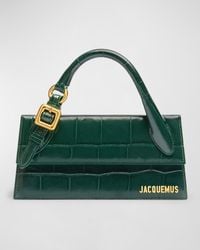 Jacquemus - Le Chiquito Long Croc-Embossed Top-Handle Bag - Lyst