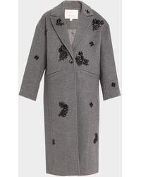 Cinq À Sept - Gravis Crystal Ivy Mid-Length Coat - Lyst