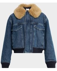 FRAME - The Shearling Aviator Jacket - Lyst