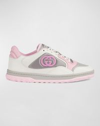 Gucci - Mac80 Gg Colorblock Leather Runner Sneakers - Lyst