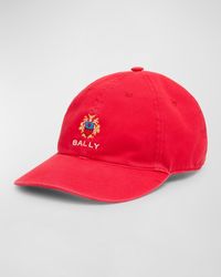 Bally - Embroidered Logo Crest Baseball Cap - Lyst