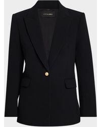 Kobi Halperin - Rue Single-Button Crepe Jacket - Lyst