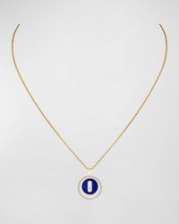 Messika - Lucky Move 18k Rose Gold Lapis & Diamond Pendant Necklace - Lyst