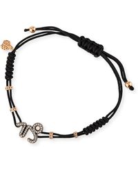 Pippo Perez - 18k Pink Gold Diamond Capricorn Pull-cord Bracelet - Lyst