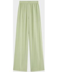 JOSEPH - Hulin Wide-Leg Silk Crepe De Soie Trousers - Lyst