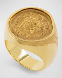 Jorge Adeler - 18K Justinian Angel Coin Ring - Lyst